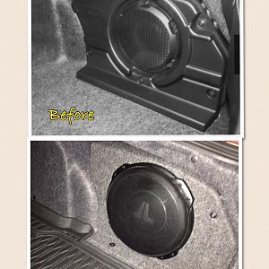 'Premium' Shaker needed a serious boost, both in power...and appearance! There is an amp and interface bolted inside the empty wheel well. Details: ht