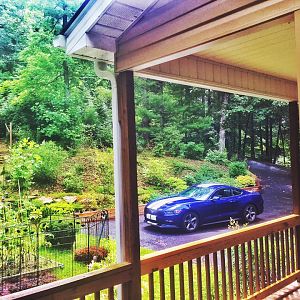 at the cabin on Jeter Mountain