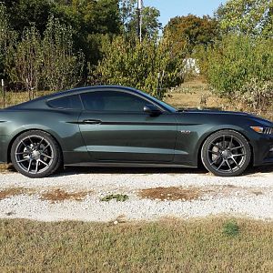 Guard Mustang GT Premium:
Auto, Ford Racing Springs, Velgen VMB5 Wheels, Nitto NT05 Tires, Ford Racing Touring Axleback Exhaust, Airaid CAI