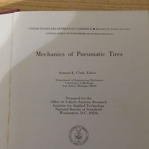 Mechanics of Pneumatic Tires title page
