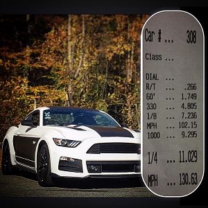 So close to that 10.99 mark! ON STREET TIRES
