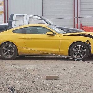 Crashed 2015 Mustang