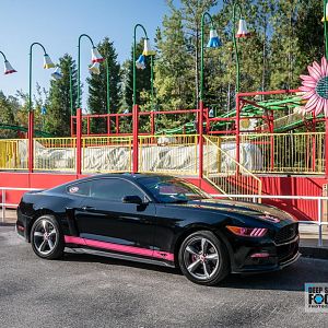 Sparks of Insanity show at Alabama Adventure. Pardon the dirt, they took pics as we were rolling in, ugggh. #HourDrive
