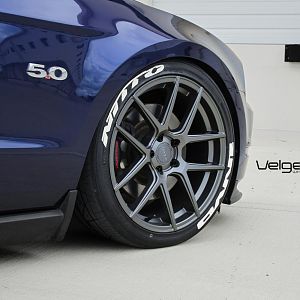 Ford Mustang on Velgen Wheels VMB5 8