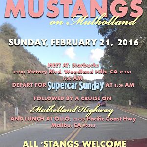 Socal Meet & Cruise #6: Supercar Sunday & Mulholland Hwy - Feb 21, 2016