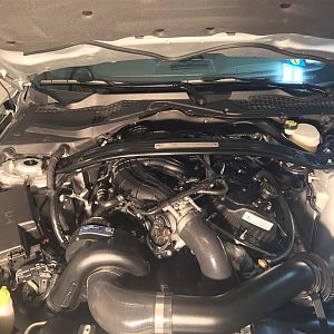 added washers between k brace and strut bar for clearance