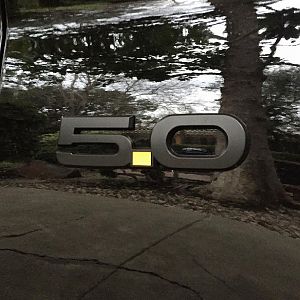 Custom vinyl on UPR badging