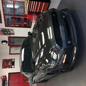 Dark Knight Mustang at @griotsgarage