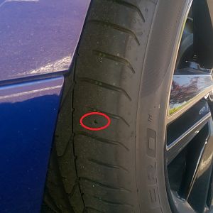 Possible gash in tread?