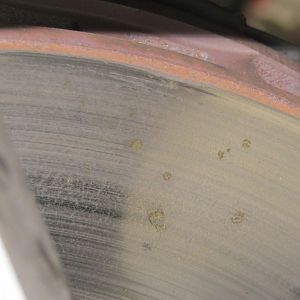heat checked rotor   web