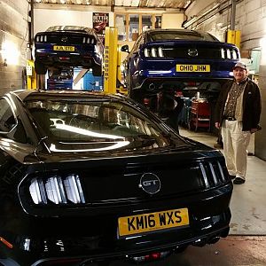 At my mates garage