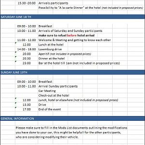 Agenda 2nd Mustang Lux event