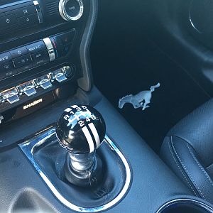 New shift knob and floor mat