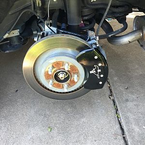 Rear caliper cover w/o wheel