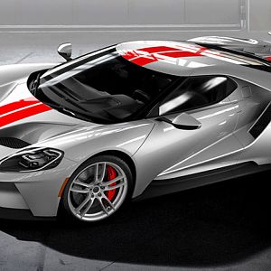 2017 Ford GT Silver Red