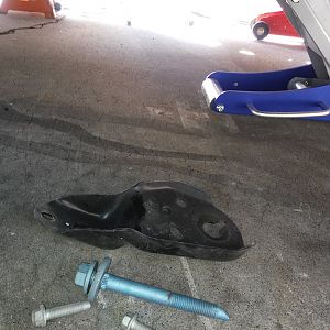 Removed front bracket