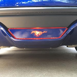 Backup light pony bezel