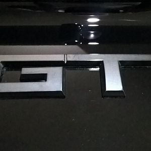 UPR gloss black GT badge