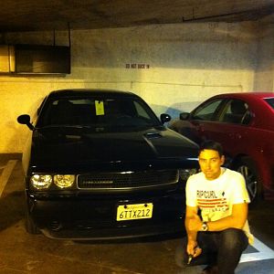 Rental Dodge Charger HEMI winter Los Angeles 2012