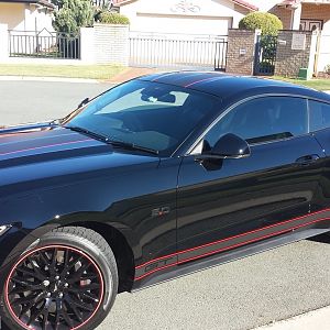 Car with Stripes