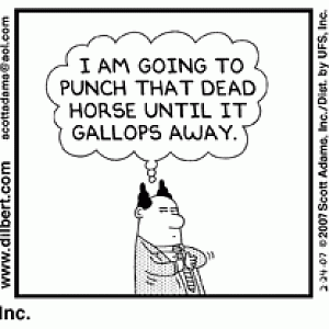 dilbert dead horse
