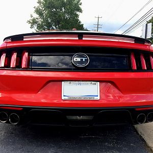 Ford Racing GT350 exhaust added, full cat back