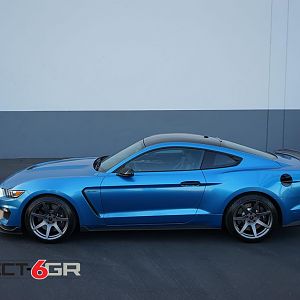 Project 6GR wheels in R-spec 19x11 / 19x11.5 on the Shelby GT350