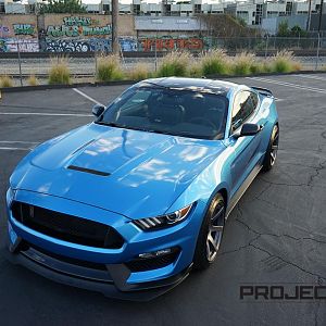 Project 6GR wheels in R-spec 19x11 / 19x11.5 on the Shelby GT350