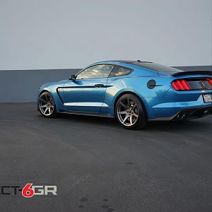 Project 6GR wheels in R-spec 19x11 / 19x11.5 on the Shelby GT350