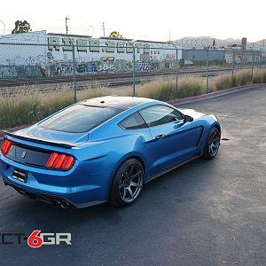 Project 6GR wheels in R-spec 19x11 / 19x11.5 on the Shelby GT350