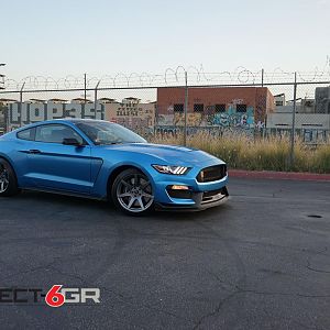 Project 6GR wheels in R-spec 19x11 / 19x11.5 on the Shelby GT350