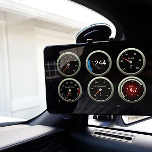 gauges on tablet
