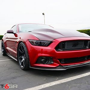 project 6gr ruby red gloss black wheels 03