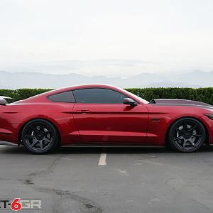 project 6gr ruby red gloss black wheels 07