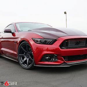 project 6gr ruby red gloss black wheels 09