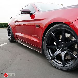 project 6gr ruby red gloss black wheels 10