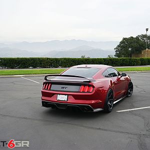 project 6gr ruby red gloss black wheels 15