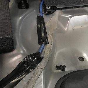 4AWG Power Cable Under Rear Seat