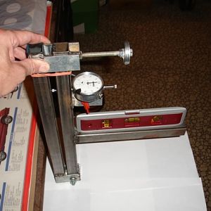 Homemade camber gauge