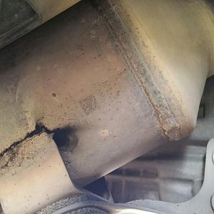 Factory down pipe leak