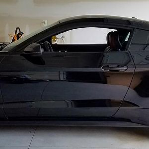 Nicely lowered...Steeda Progressive Springs.