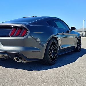 After lowering with Eibach Pro-Kit.