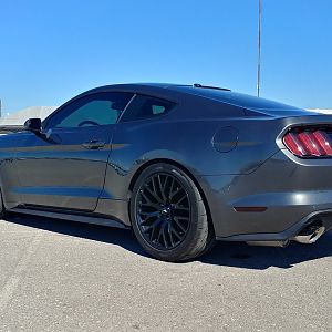 After lowering with Eibach Pro-Kit.